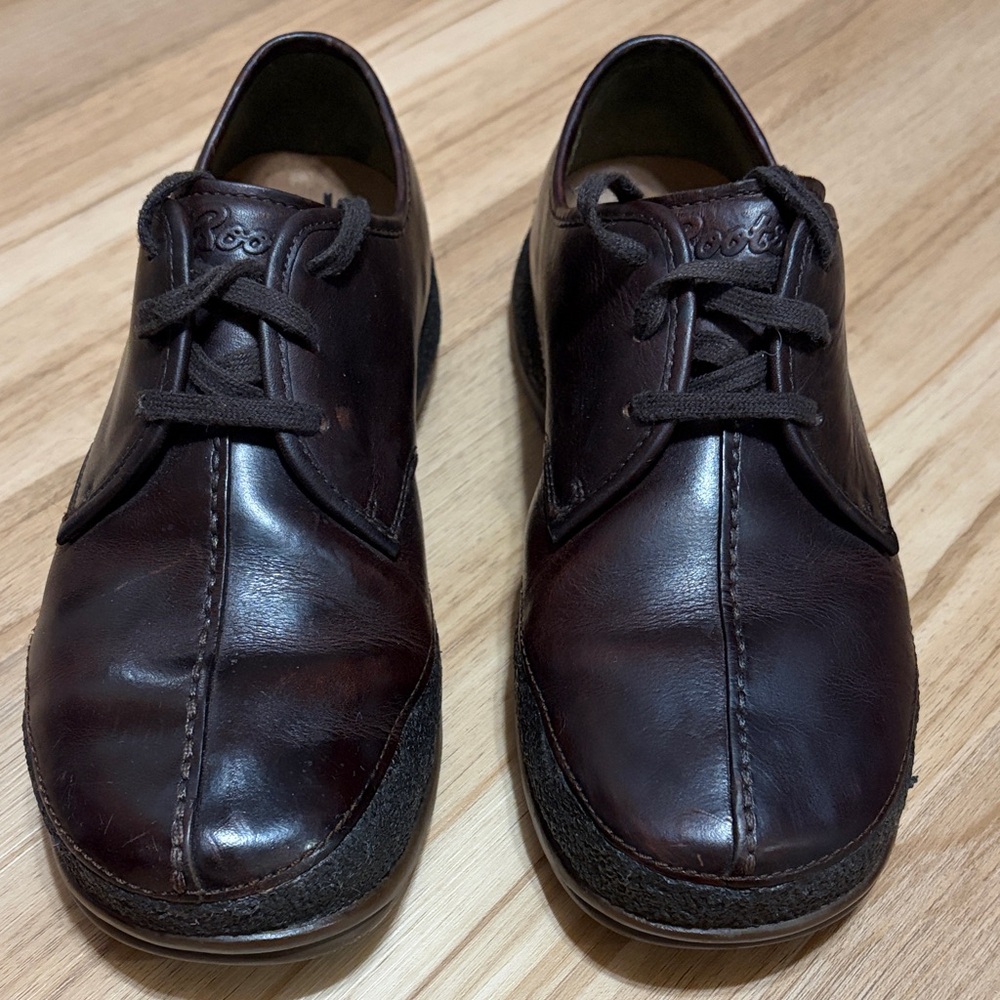 Roots Brown Leather Lace Up Shoes Men’s 8 M Comfort Casual Oxford